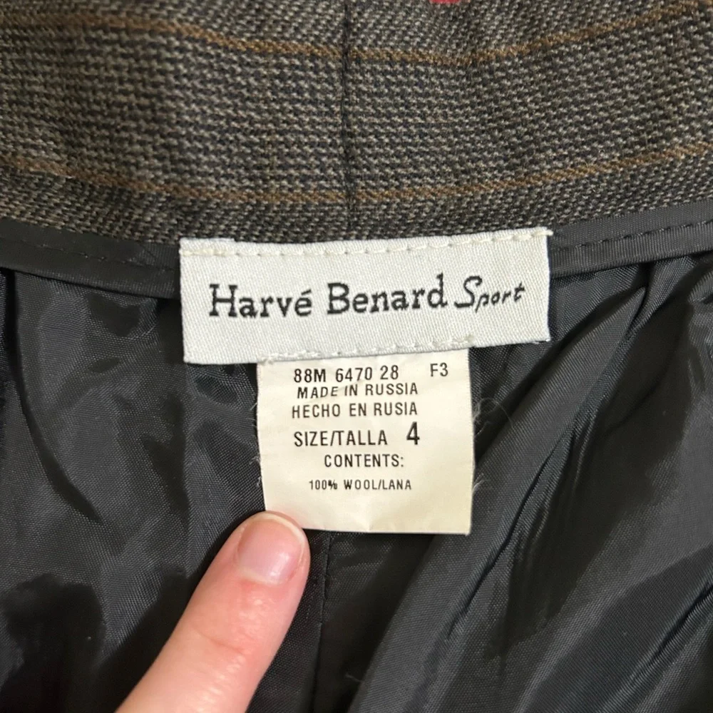 Harve Benard Women's Gray Pinstripe Trousers - Picture 2 of 5